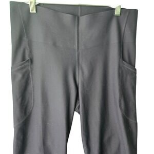 Old Navy Active Powersoft Sculpt Leggings Navy Go-Dry High Rise Pockets Large